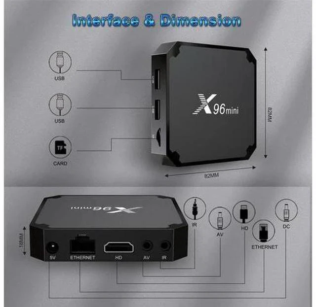 Alt view image 5 of 6 - Hetai Tech X96 Mini 4K HDR Smart TV Box - High Definition Network Media Player with HEVC and H.265 Support International Version No Warranty