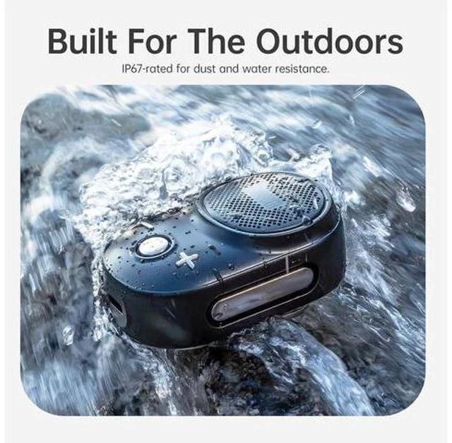 Alt view image 5 of 7 - Divoom Itour-S Portable Mini Wearable Bluetooth Speaker, Big Audio and Punchy Bass,Clip-On Design, IP67 Waterproof and Dustproof,10 Hours Playtime,Speaker for Home Travel Office and Outdoors (Black)