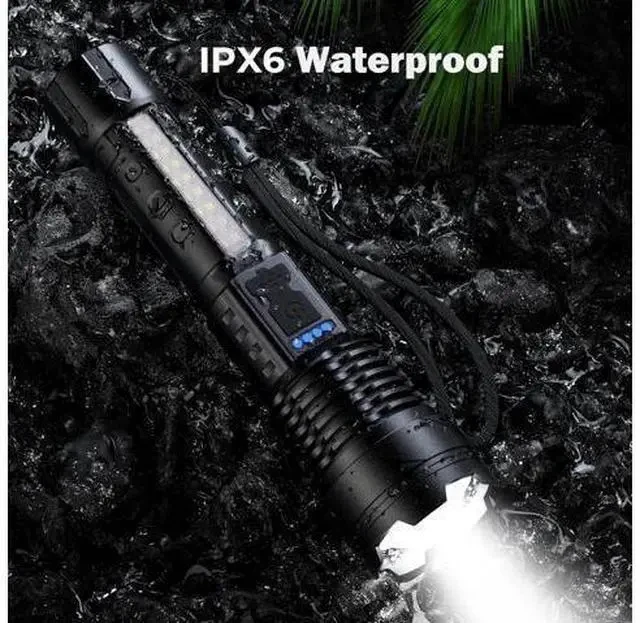 Alt view image 7 of 7 - Cinlinso Flashlight High Lumens Rechargeable 2 Pack, 980000 Lumen Super Bright Led Flashlights with 7 Light Modes, IPX6 Waterproof, Powerful Handheld Flash Light for Camping Home Emergencies