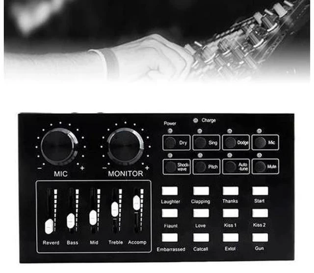 Main image of Audio Card Stereo Sound Professional External Equipment Headphone Volume Control Live Streaming Microphone Speaker