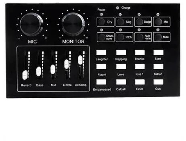 Alt view image 7 of 7 - Audio Card Stereo Sound Professional External Equipment Headphone Volume Control Live Streaming Microphone Speaker