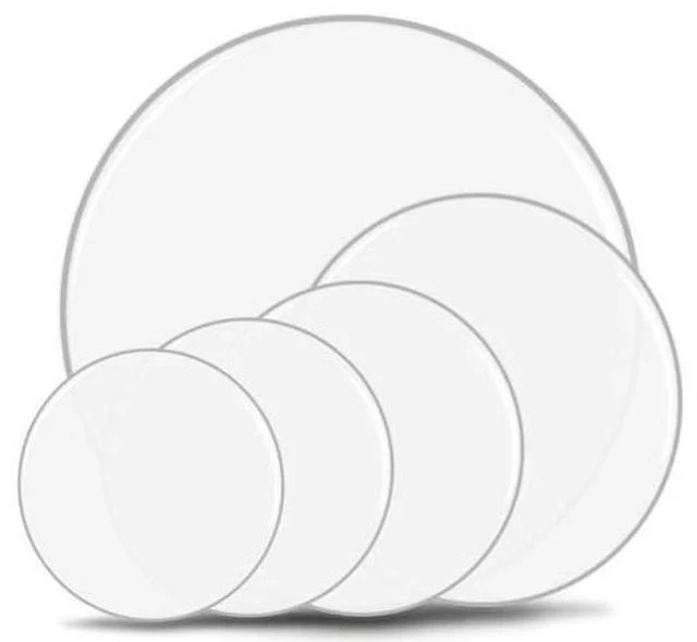 Main image of 5 Pieces Drum Heads, 12" 13" 14" 16" 22" PET Drum Head Set, Standard Drumhead Pack Fit for Rock & Metal - White