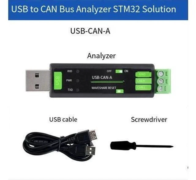 Alt view image 3 of 3 - USB to CAN bus adapter analyzer STM32F103 main control with custom baud rate in multiple modes