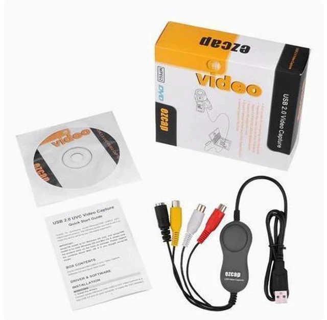 Alt view image 4 of 7 - USB video capture card professional transcription VHS old-fashioned tape DV recorder compatible with Windows 10/8/7/mac