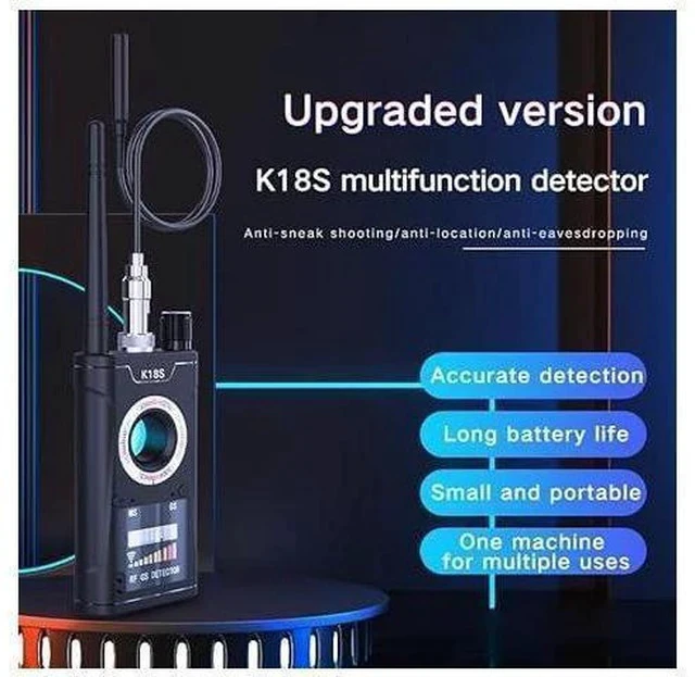 Alt view image 2 of 4 - Hidden Camera Detectors Device Detector,Spy Detector,RF/Bug Signal Scanning/IR Mode Detection/Magnetic Field Detection for GPS Tracker Listening Device Camera Finder to Office, Hotels,Bathroom