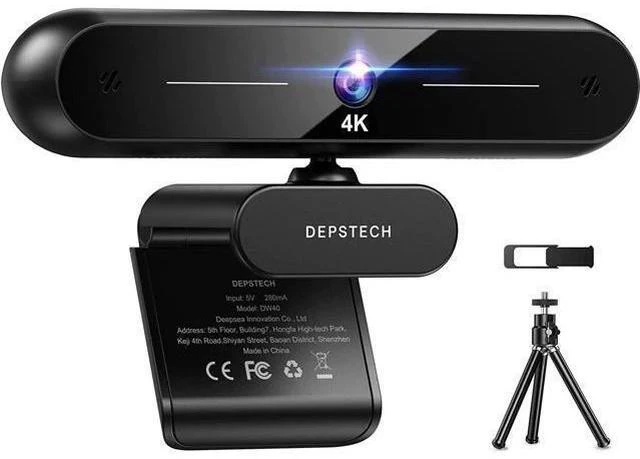 Main image of DEPSTECH 4K Webcam, DW40 Webcam with Microphone Autofocus HD Web Camera with Sony Sensor, Privacy Cover & Tripod, Plug and Play USB 8MP Camera Computer Streaming Webcam for Laptop PC/Video Call/Zoom