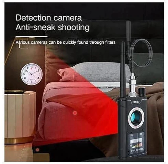 Alt view image 4 of 4 - Hidden Camera Detectors Device Detector,Spy Detector,RF/Bug Signal Scanning/IR Mode Detection/Magnetic Field Detection for GPS Tracker Listening Device Camera Finder to Office, Hotels,Bathroom