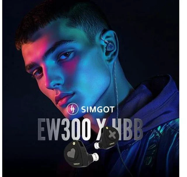 Alt view image 5 of 7 - SIMGOT EW300 1DD+1Planar+1PZT Hybrid Driver in Ear Monitor, Wired Earbuds IEM, Gaming Earbuds with Detachable Nozzles, Silver-Plated OFC IEM Cable for Audiophile Musician (EW300 HBB)