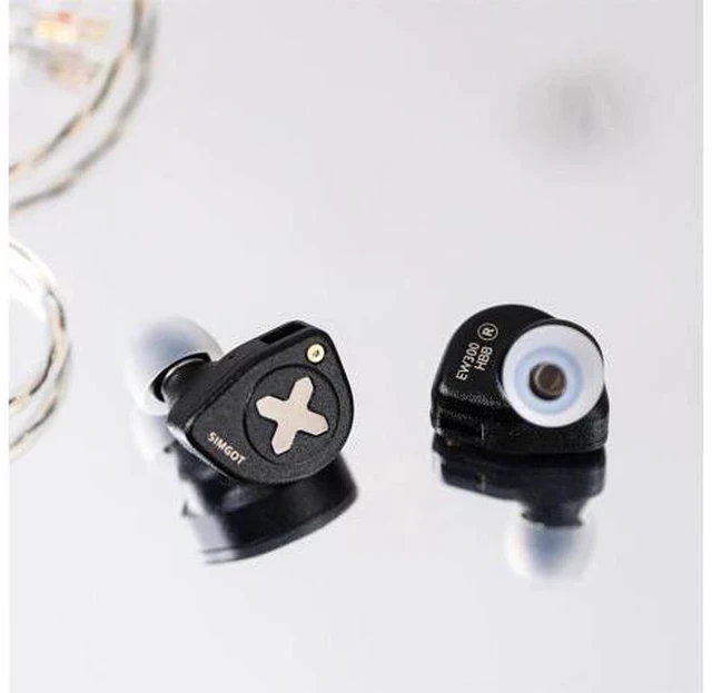 Alt view image 6 of 7 - SIMGOT EW300 1DD+1Planar+1PZT Hybrid Driver in Ear Monitor, Wired Earbuds IEM, Gaming Earbuds with Detachable Nozzles, Silver-Plated OFC IEM Cable for Audiophile Musician (EW300 HBB)