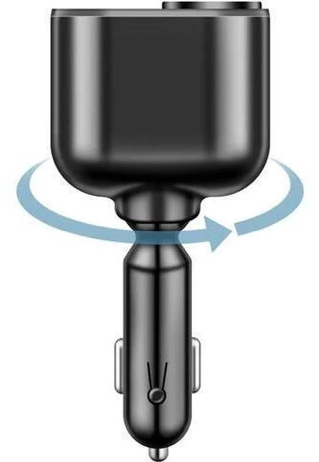 Alt view image 3 of 7 - 4 in 1 USB C Car Charger Multi USB Cigarette Lighter Adapter Socket Splitter with 4 Ports USB Type C PD Fast Car Charger SD Adapter for All Device Charging iOS & Android Cell Phones