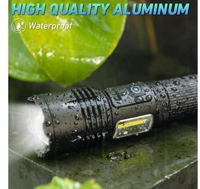Alt view image 7 of 7 - Rechargeable LED Flashlights High Lumen,990,000 Lumens Super Bright Flashlight,Powerful Flash Light 7 Modes with COB Work Light IPX7 Waterproof for Outdoor Emergency Camping Hiking