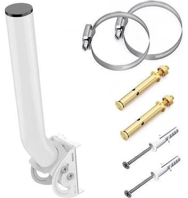 Main image of Universal Antenna Mount,11 Inches J Pole and Wall-Mounted Mounting Bracket for Outdoor Point to Point Access Point CPEs, TV Antennas, Wireless Bridges, Starlink Mini Dish and More