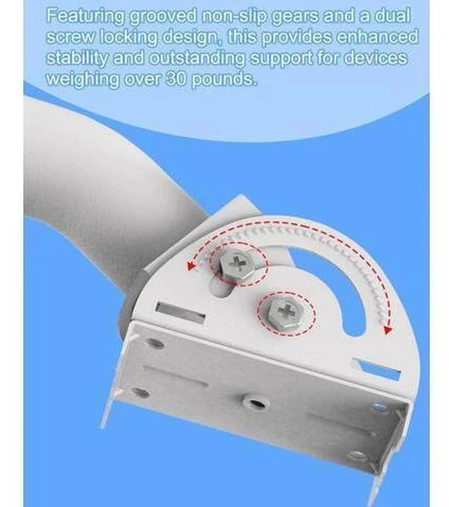 Alt view image 5 of 7 - Universal Antenna Mount,11 Inches J Pole and Wall-Mounted Mounting Bracket for Outdoor Point to Point Access Point CPEs, TV Antennas, Wireless Bridges, Starlink Mini Dish and More