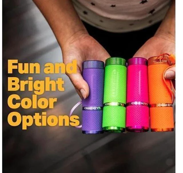 Alt view image 4 of 6 - LUXPRO LP395 Gels Glow-in-the-Dark 9 LED Flashlight (LP395-6PK)