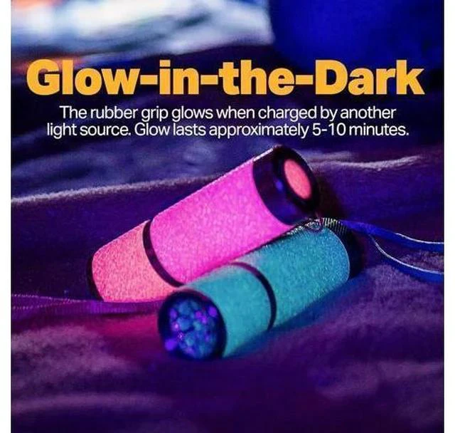 Alt view image 2 of 6 - LUXPRO LP395 Gels Glow-in-the-Dark 9 LED Flashlight (LP395-6PK)