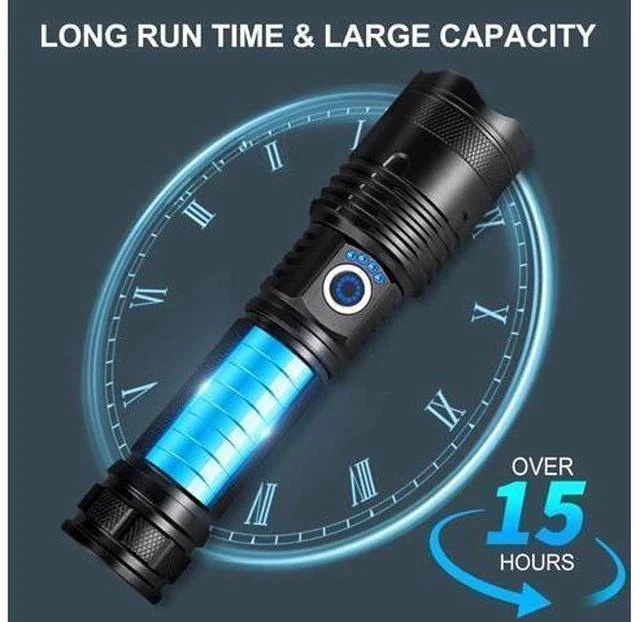 Alt view image 3 of 7 - Rechargeable Flashlights 990 000 High Lumens 2 Pack Led Super Bright Flashlight with 5 Modes & IPX7 Waterproof 15H Running Time High Powered Flash Light for Home Camping Home Emergencies