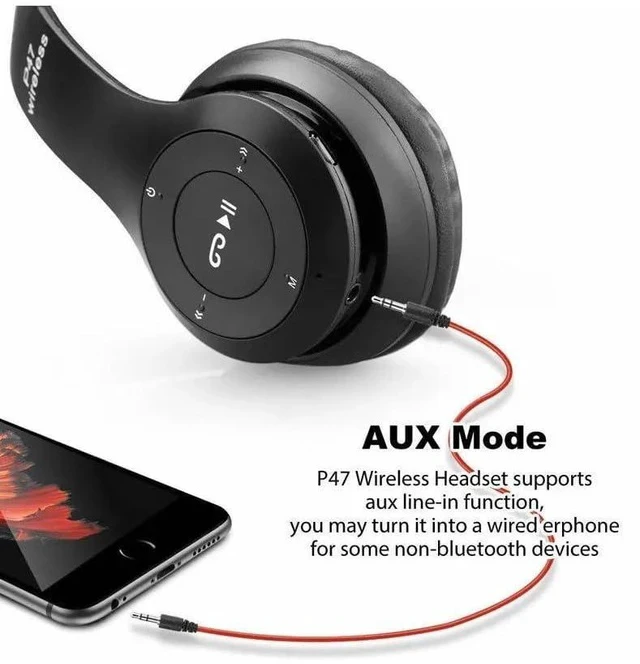 Alt view image 5 of 7 - Hybrid Noise Cancelling Headphones, Wireless Bluetooth, Mic, Deep Bass, Soft Earpads, Fast Charging, Transparent Modes