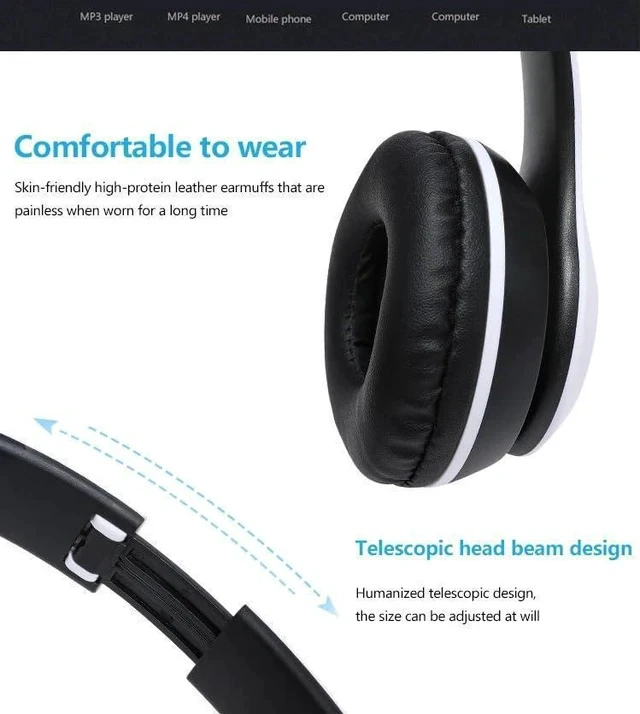Alt view image 6 of 7 - Hybrid Noise Cancelling Headphones, Wireless Bluetooth, Mic, Deep Bass, Soft Earpads, Fast Charging, Transparent Modes