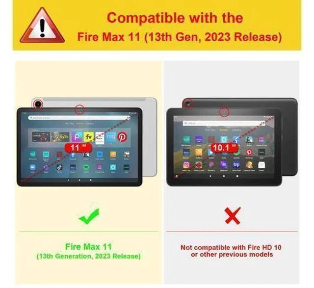 Alt view image 7 of 7 - Fintie Keyboard Case for Fire Max 11 (13th Generation, 2023 Release), Slim Lightweight Cover with Detachable Bluetooth Keyboard, Black