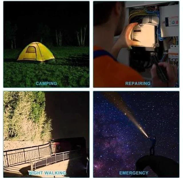 Alt view image 3 of 7 - Pocket LED Flashlight, High 90CRI Ultra Bright Max 1300 Lumen Mini Flashlight with Standard USB A-C Cable,IP67 Waterproof,Magnetic Tailcap, Great for Indoor/Outdoor Activities(2700K Warm)