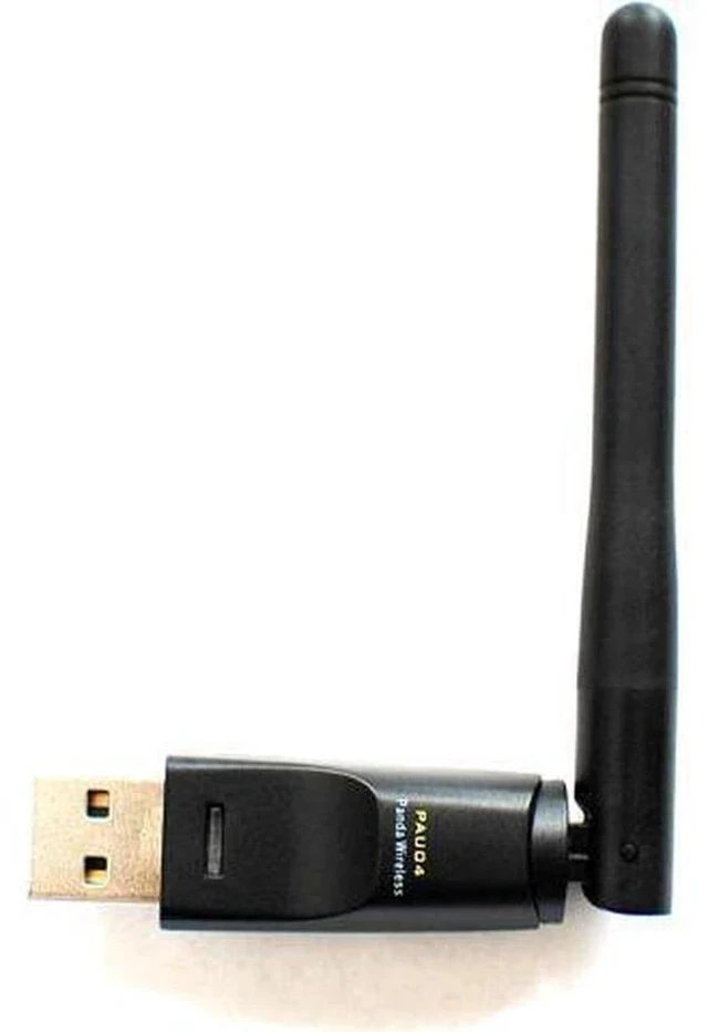 Main image of Panda Wireless PAU04 Mid Range 150Mbps Wireless N USB Adapter w/ 2dBi Antenna - Win XP/Vista/7/8/10/11, Mint, Ubuntu, MX Linux, Manjaro, Fedora, Centos, Kali Linux and Raspbian
