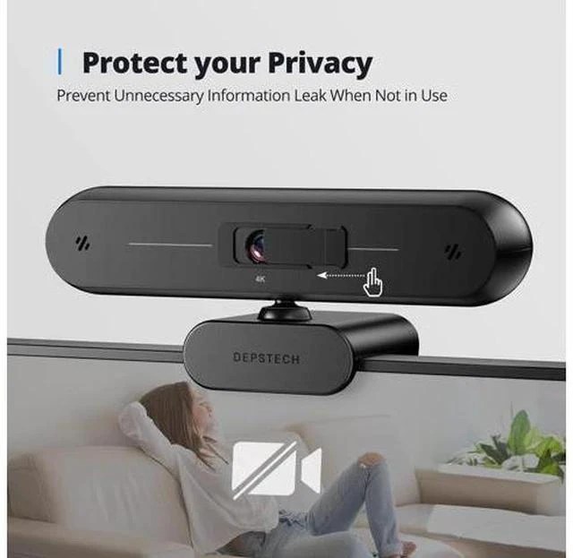 Alt view image 6 of 7 - DEPSTECH 4K Webcam, DW40 Webcam with Microphone Autofocus HD Web Camera with Sony Sensor, Privacy Cover & Tripod, Plug and Play USB 8MP Camera Computer Streaming Webcam for Laptop PC/Video Call/Zoom