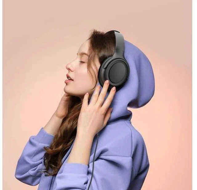 Alt view image 7 of 7 - Wired Over-Ear Headphones with USB C Connector, Hi-Fi Stereo Sound, Noise-Isolating Ear Cups, Comfortable Fit for USB C Devices (No Bag, Black)
