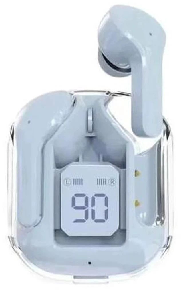 Main image of Air31 TWS Wireless Earphones Transparent in Ear Headset ENC Sports Headphones LED Power Digital Display Stereo Sound Earbuds Sky Blue