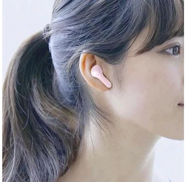 Alt view image 7 of 7 - Air31 TWS Wireless Earphones Transparent in Ear Headset ENC Sports Headphones LED Power Digital Display Stereo Sound Earbuds Sky Blue
