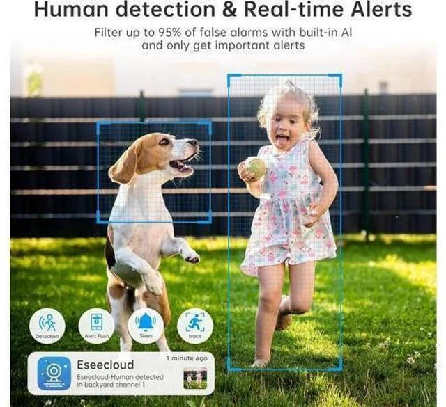 Alt view image 3 of 7 - Light Bulb Security Cameras Wireless Outdoor - 5G&2.4G wifi bulb Cameras for Home Security Outside Indoor, Full-Color Night Vision, Siren Alarm, 24/7 Recording Bulb Camera Work with Alexa (Snow white)
