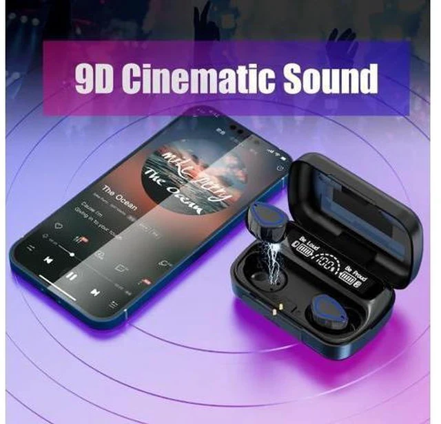 Alt view image 5 of 7 - Wireless Earbuds Bluetooth 5.3 Headphones, Long Playing time , Touch Control Noise Reduction Headphones ,IP7 Waterproof Mini Ear Buds Mic In-Ear Headset ,Compatible with IOS , Android Smartphone