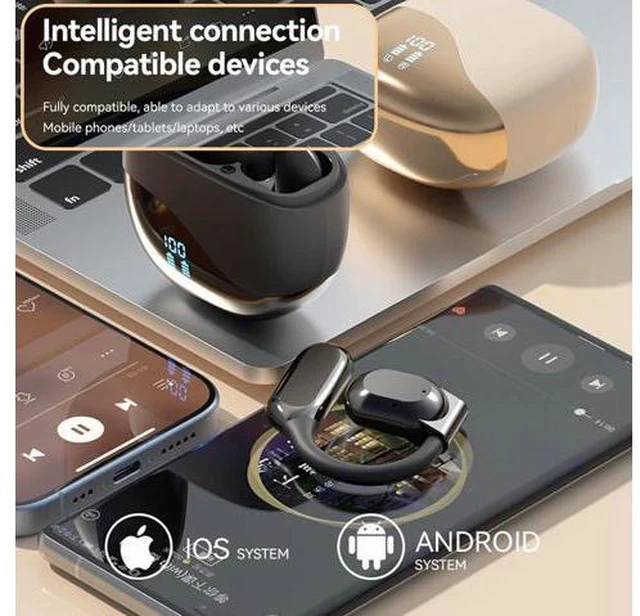 Alt view image 3 of 7 - AI Real-Time Translation Earbuds,Wireless Earbuds,144 Languages Ear Buds,Two-Way Translator Earbuds, Bluetooth Headphones, Ear pods Wireless,HD Sound Translating Earbuds for Travel (Skin-Colored)