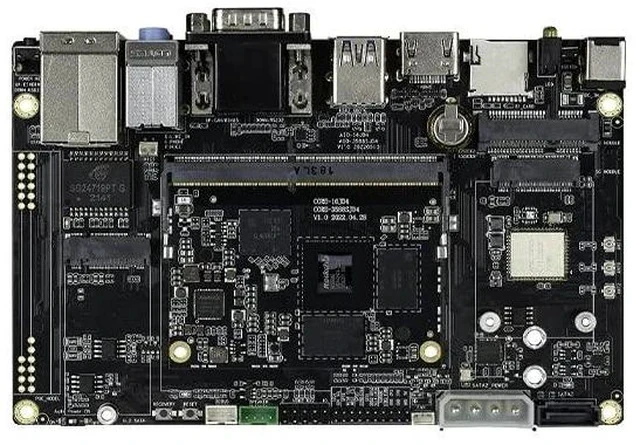 Alt view image 2 of 2 - AIO-3588SJD4 Dev Kit 16GB RAM 256GB eMMC 216Pin SODIMM Consists of Core-3588SJD4 SOM MB-RK3588S-JD4 Carrier Board, Provide Carrier Board Reference Design