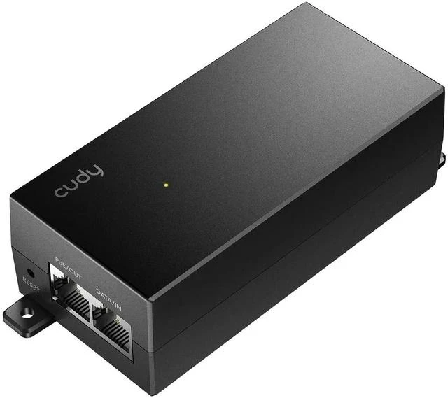 Main image of 30W Gigabit PoE+ Injector Adapter 1000Mbps Wall-Mounted 802.3at POE200 | 328ft Range, IEEE 802.3af, 100-240V AC Input, Auto-Sensing Dual RJ45 Ports, Plug & Play, IP Camera, VoIP Phone, Wireless AP