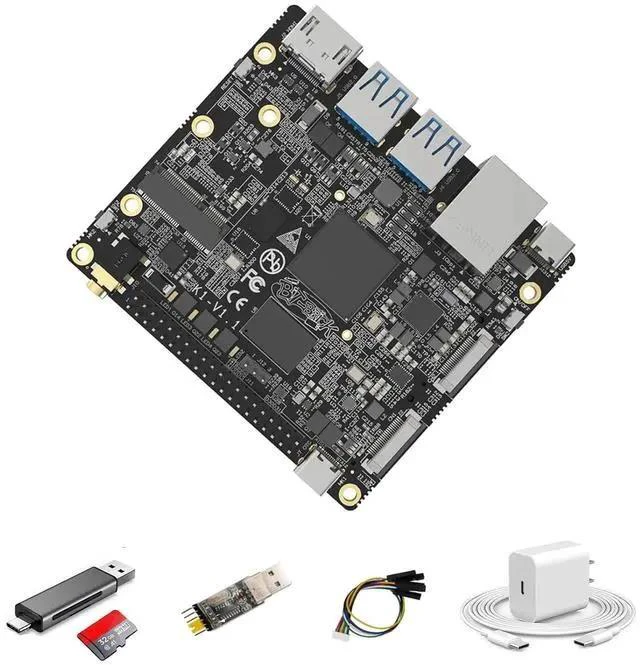 Main image of Bit-Brick K1 Open Source RISC-V Single Board Computer, with 4GB/8GB LPDDR4X Memory, 2.0TOPS AI Power, Industrial Quality for IoT Applications (Dev Kit,4GB)