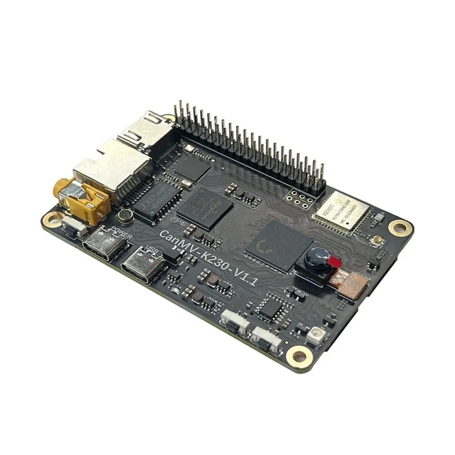 Alt view image 2 of 2 - CanMV-K230 AI Development Board - Kendryte K230 RISC-V 64-512MB RAM 3X 4K Camera Inputs - Support RVV1.0 for AI Edge AIoT (Dev Kit A (with 16GB TF Card))