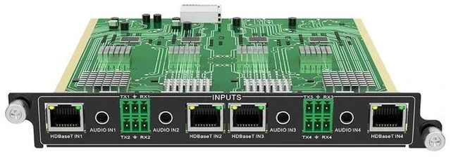 Main image of 1080P@60Hz HDBT Input Card 4 Port (1-Card 4-Port) for Modular Matrix Switcher Video Wall Controller w/Audio+RS232 Port, EDID, Seamless Switching