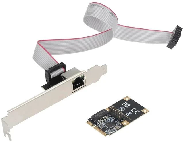 Main image of 2.5G Ethernet Card, Mini PCI-E Network Adapter with Realtek RTL8125B, 10/100/1000/2500Mbps RJ45 LAN Controller, Support Windows/Linux for Desktop PC NAS