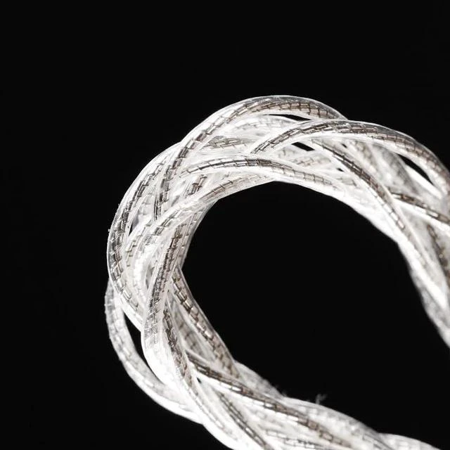 Alt view image 3 of 7 - L3 5 inch Audio Cable/USB C to C HiFi Sound Adaptor for UA Headphone Amp 24AWG Silver Foil-Shielded Audio Cable for DAC Nylon Braided Tangle Free Bend-Proof