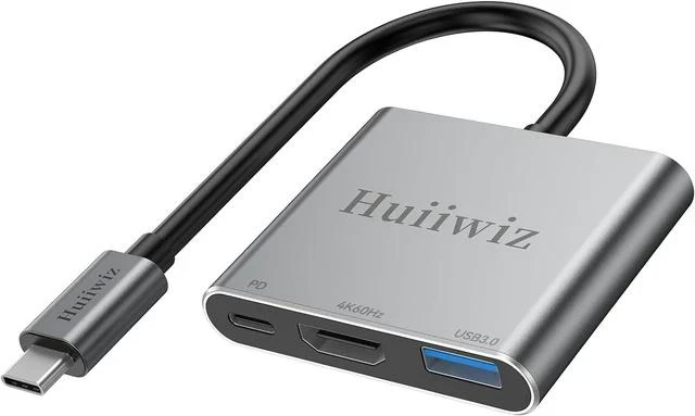 Main image of USB C to HDMI Adapter with Multiport(4K@60Hz/USB3.0/PD 100W) USBC to HDMI Adapter for iPhone iPad MacBook Switch to TV Monitor Projector