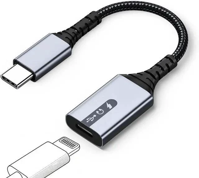 Main image of USB C to Lightning Adapter 3-in-1 Type C to Female Lightning Converter OTG Cable for iPhone 15/14/13 iPad Pro/Air/Mini MacBook for Charging Data Transfer Music Audio with EarPods