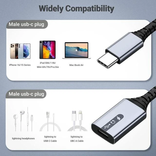 Alt view image 5 of 7 - USB C to Lightning Adapter 3-in-1 Type C to Female Lightning Converter OTG Cable for iPhone 15/14/13 iPad Pro/Air/Mini MacBook for Charging Data Transfer Music Audio with EarPods