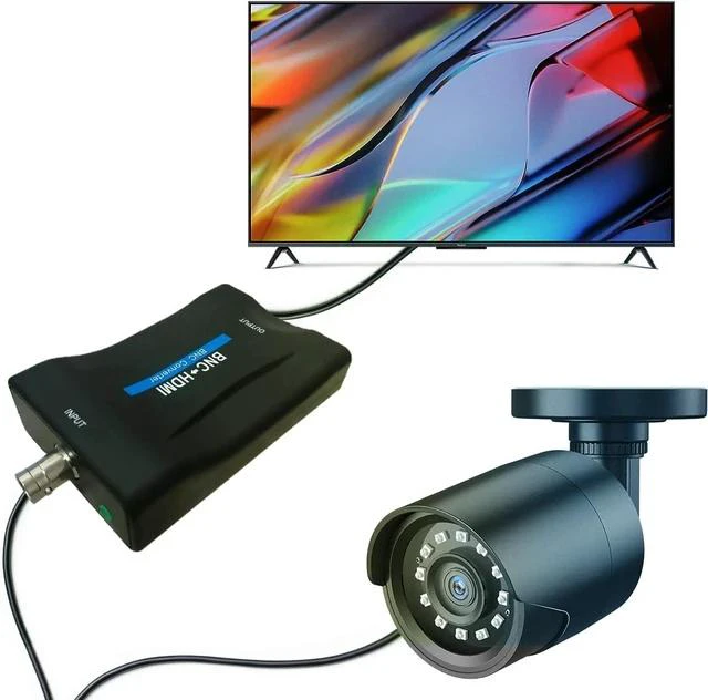 Alt view image 4 of 7 - Coax to Hdmi Adapter BNC to HDMI Converter CVBS PAL/NTSC BNC to HDMI 720P/1080P Video Adapter HDCP Hook Security Camera CCTV DVRs Surveillance CVR to HDTV Monitor and Projectors