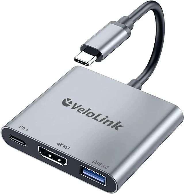 Main image of USB C HUB usbc to hdmi Adapter USB c multiport Adapter Equipped with a 4K@60Hz HDMI Output Port 100W PD Charging Port (Charging Function only)