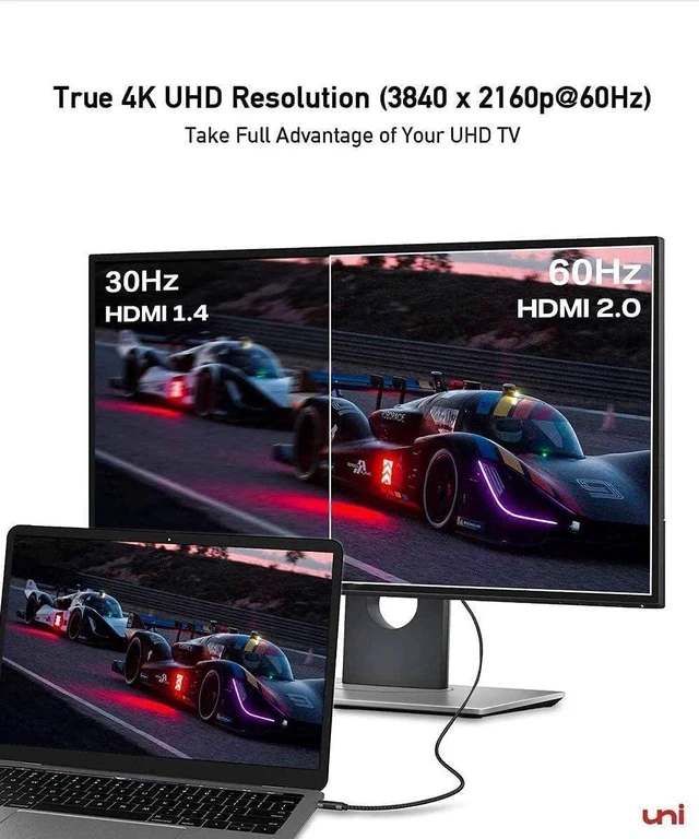 Alt view image 7 of 7 - USB C to HDMI Cable for Home Office 6ft (4K@60Hz) USB Type C to HDMI Cable Thunderbolt 4/3 Compatible with iPhone 15 Pro/Max MacBook Pro/Air 2023 iPad Pro Surface Book 2 Galaxy S24