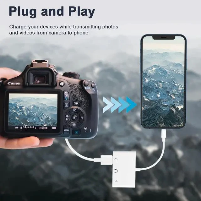 Alt view image 5 of 7 - USB C to 3.5mm Jack Headphone Adapter with Charger OTG Cable Adapter Type C to Aux Audio Earphones Splitter for Galaxy S22 Ultra S21 S20 i-Pad Pro Air Pixel 4 Laptops