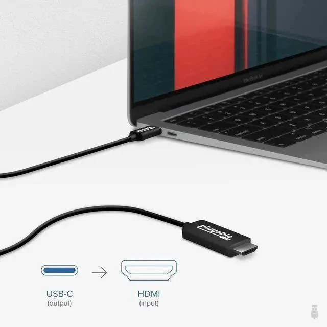 Alt view image 5 of 7 - USB C to HDMI Cable 6ft / 1.8m HDMI 2.0 USB4 / Thunderbolt Adapter for 4K Monitor 4K 60Hz (USBC-HDMI-Cable) for iPhone 15 iPad Pro MacBook Pro XPS Surface Laptop - Driverless