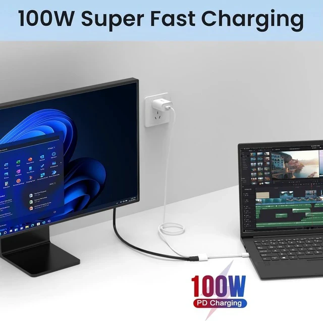 Alt view image 5 of 7 - USB C to HDMI Adapter 4K@60Hz for iPhone 15/16/17 MFi Certified Digital AV Converter with 100W PD for MacBook Pro/Air iPad Pro iMac Galaxy S25/S24 and More