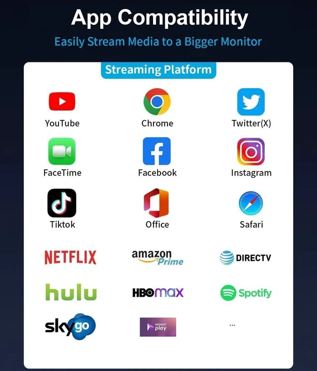 Alt view image 6 of 7 - USB C to HDMI Adapter 4K@60Hz for iPhone 15/16/17 MFi Certified Digital AV Converter with 100W PD for MacBook Pro/Air iPad Pro iMac Galaxy S25/S24 and More