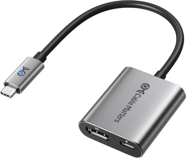 Main image of 48Gbps USB C to HDMI 2.1 Adapter with 100W Charging 4K 240Hz /8K 60Hz HDR - Thunderbolt 4 Compatible with iPhone 16/15 Pro Max (Max Resolution on Any MacBook is 4K@60Hz)